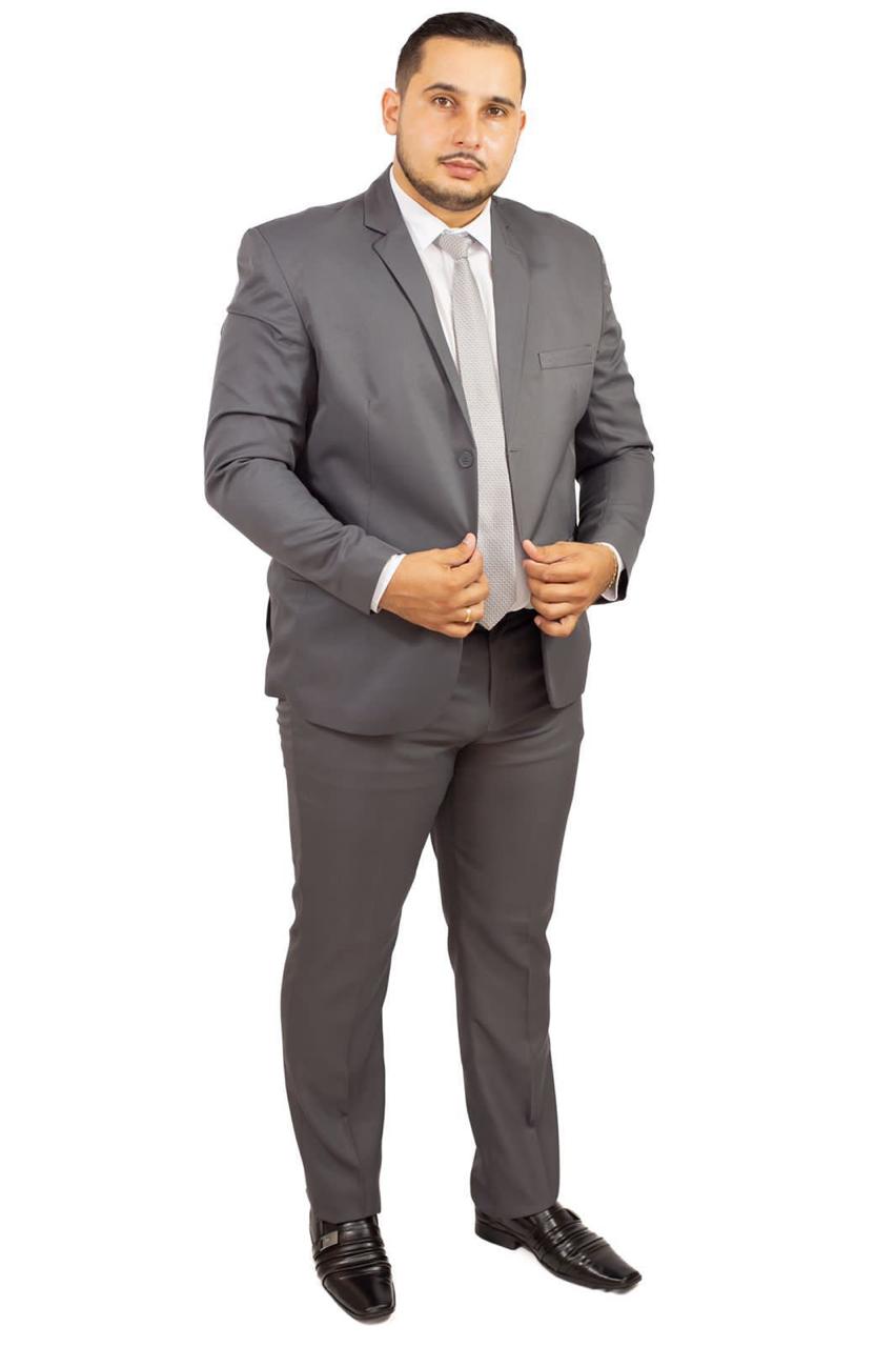 Terno Cinza Oxford Premium